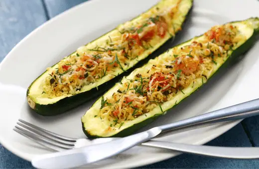  greek style baked zucchinis boats is good to serve with zucchini boats 