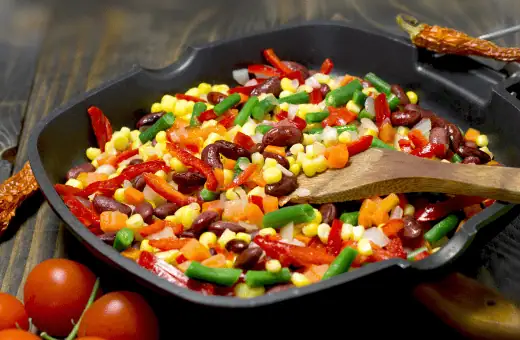 mexican black bean salad is a classic side that goes beautifully with corn casserole
