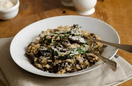 Nothing says comfort food quite like risotto. If you want to make a delicious version that also pairs well with beef tenderloin, try this mushroom risotto recipe. 
