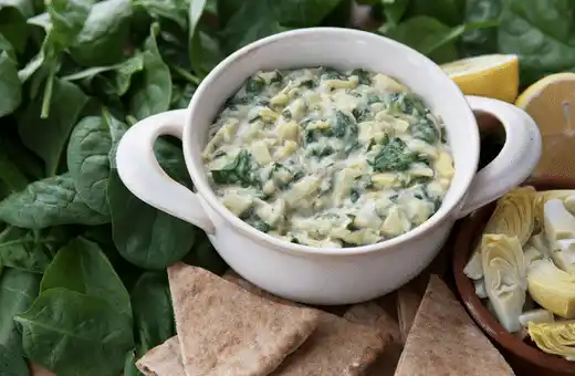 Spinach Artichoke Dip goes excellent with calzones