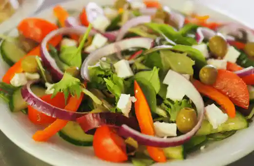 Vegetable salads eat well with filipino bbq