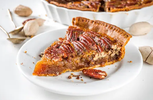 Pecan pie is another classic dessert that can be enjoyed with beef dishes. 