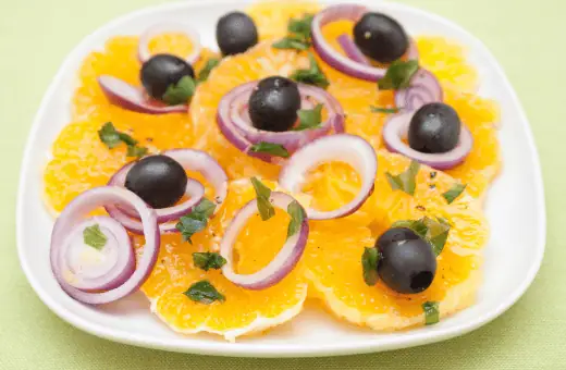  sicilian orange salad is made with juicy oranges, fennel, red onions, and black olives, dressed with an orange and lemon vinaigrette. 