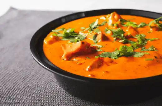 Indian butter chicken made of