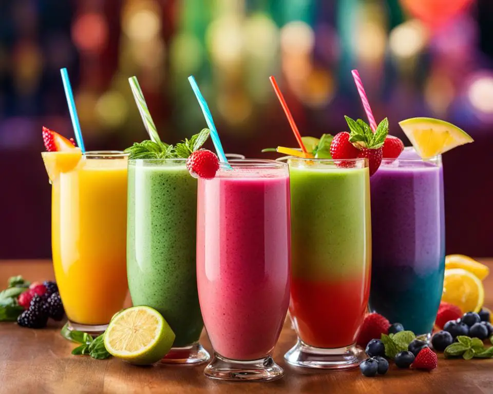 Smoothie cocktails