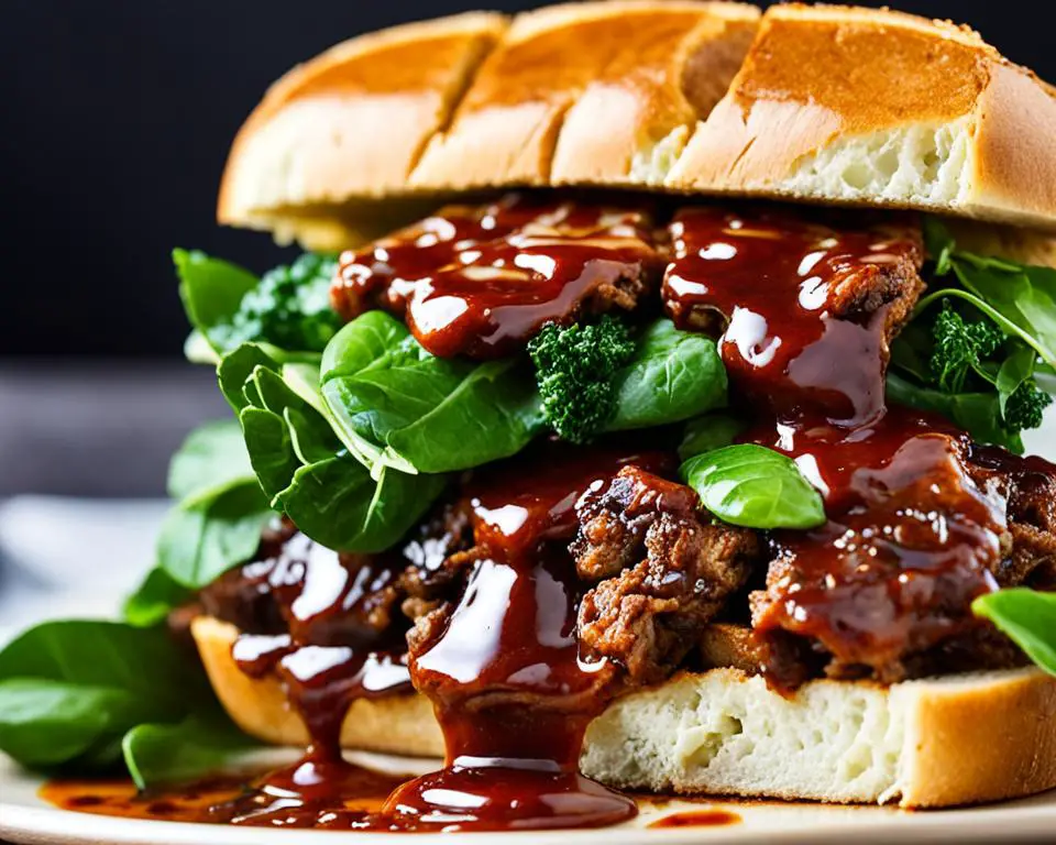 savory bbq sauce in sandwiches and wraps
