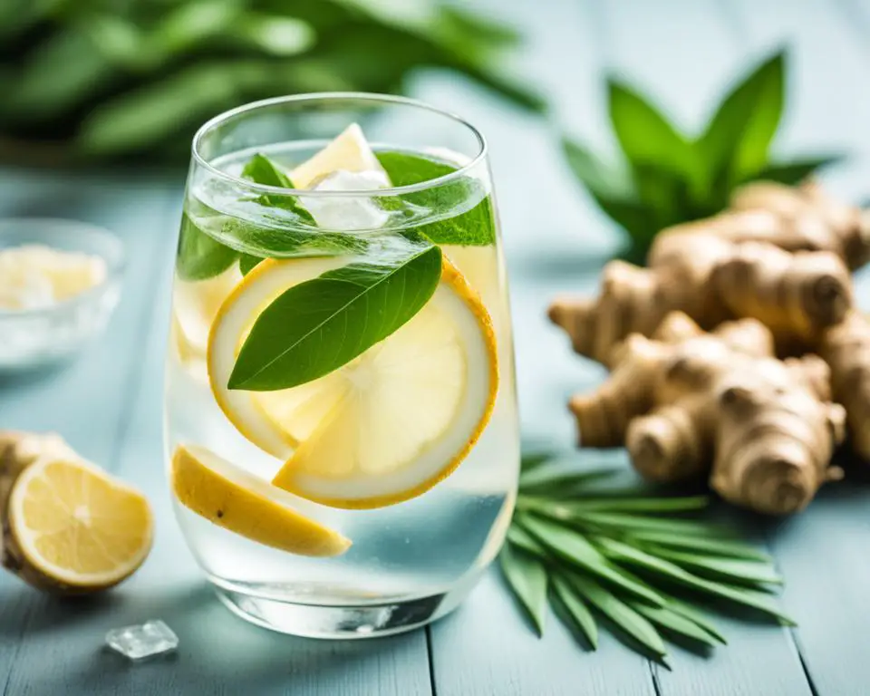 Ginger-infused water